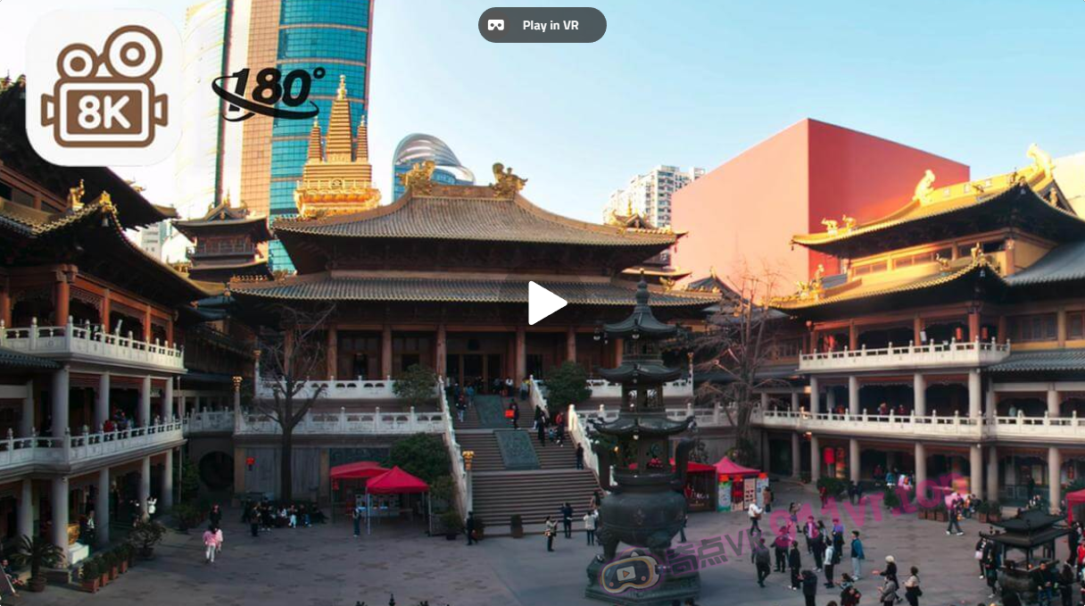 沉浸式欣赏上海静安寺ImmersiveAppreciationofShanghaiJinganTemple-奇点VR
