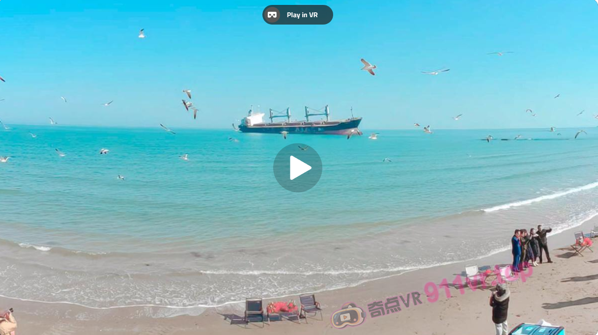 沉浸式观看威海市搁浅的布鲁威斯号邮轮-奇点VR